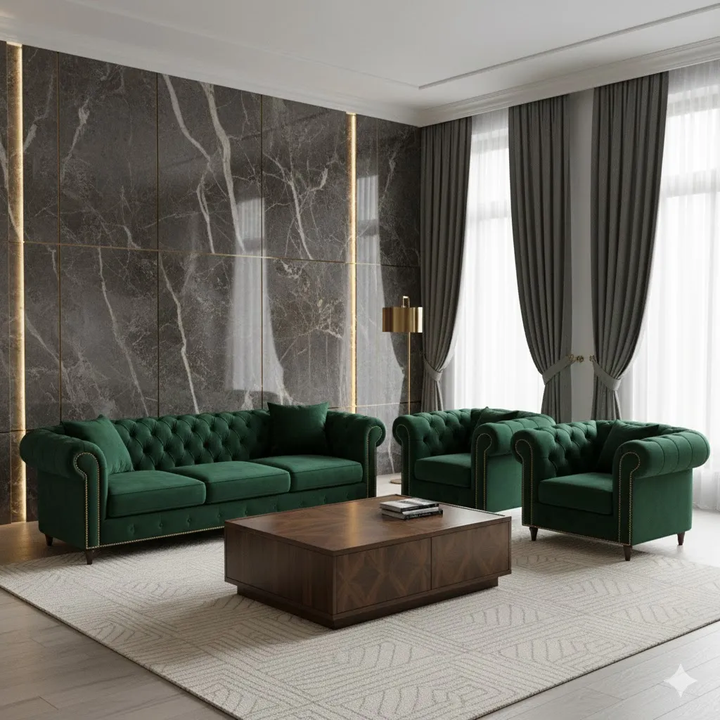 Adore fabric sofa set 3+1+1. Adore soft suede fabric .